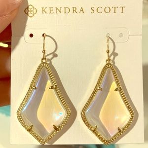 Kendra Scott “Alex” Earrings with Dichroic Glass
